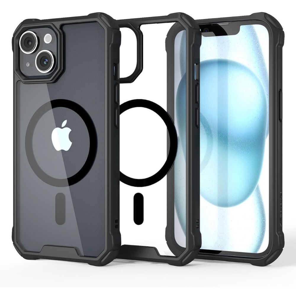 RAPTIC Air Magnetic for iPhone 15 Case, Shockproof Protective Clear Case